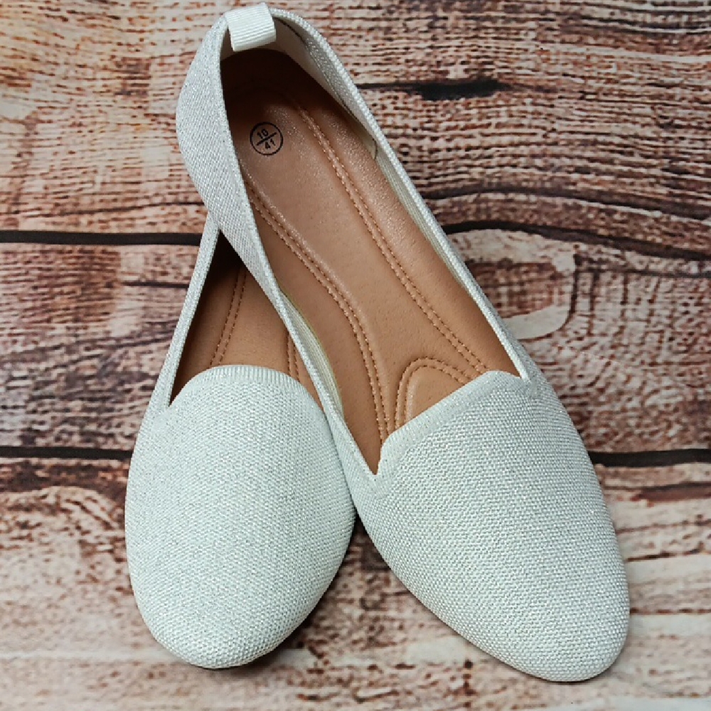 Elegant White Women's Flats